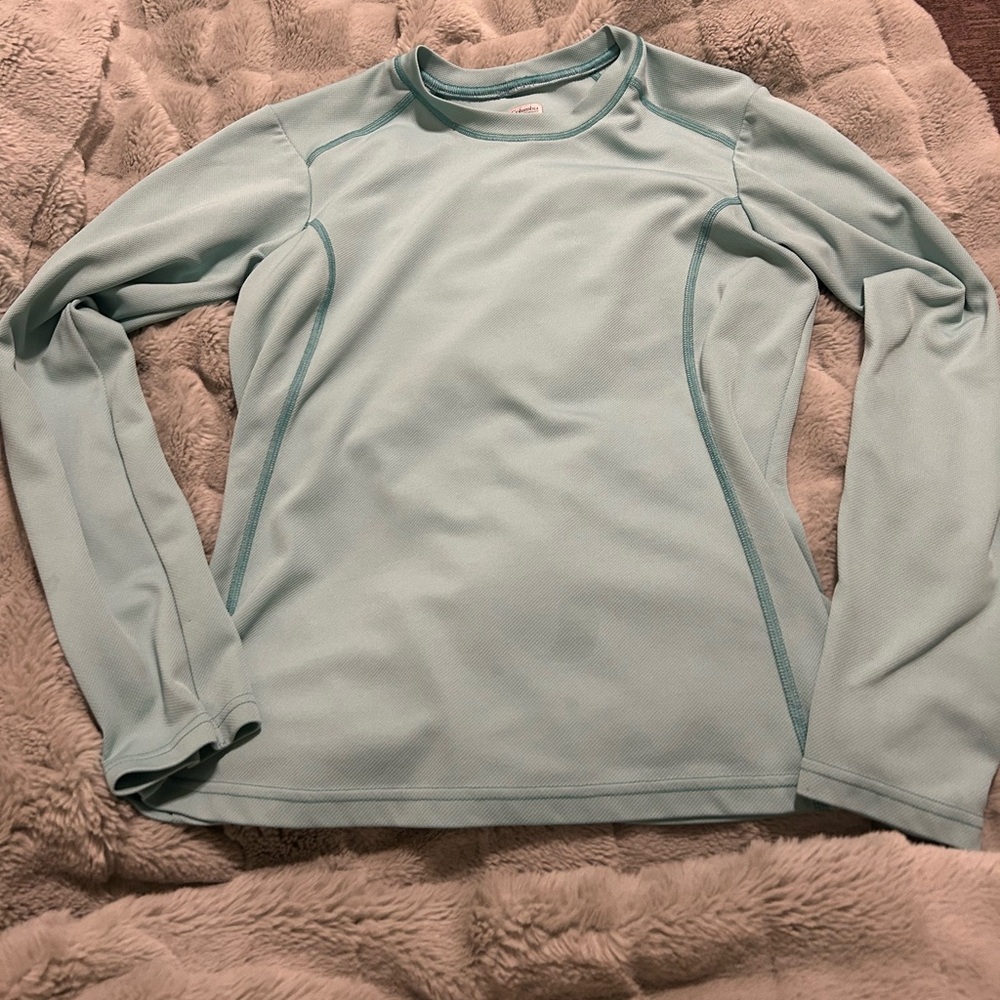 Turquoise long sleeve shirt